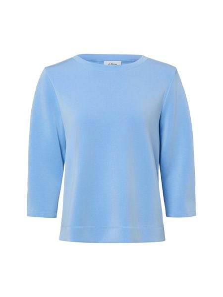 S.Oliver Bluza Kobiety niebieski, 42. Niebieskie bluzy bez kaptura damskie S.Oliver, s, z włókna. Za 179.95 zł.