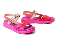 WONDERS C-6552 fucsia, sandały damskie. Czerwone sandały damskie Wonders, bez wzorów, bez obcasa. Za 539.90 zł.