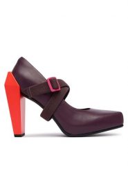 United Nude Czółenka Gem Swan HI 1102999316 Bordowy. Czerwone czółenka damskie United Nude, bez wzorów, ze skóry, bez obcasa, na obcasie. Za 1,449.00 zł.