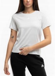 Damska koszulka adidas Aeroready Train Essentials 3-Stripes Tee. Brązowe bluzki sportowe damskie Adidas, m, z elastanu, bez kołnierzyka, bez ramiączek. Za 112.99 zł.