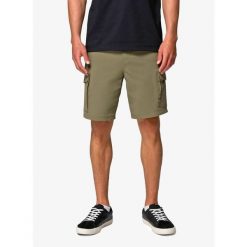 Spodenki turystyczne Columbia ROC Tech Cargo Short. Zielone szorty męskie Columbia, bez kołnierzyka. Za 346.49 zł.