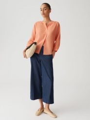 OPUS Bluzka "Fabell" w kolorze pomarańczowym rozmiar: 38. Pomarańczowe bluzki damskie Opus, bez wzorów, bez kołnierzyka, bez ramiączek. Za 143.99 zł.