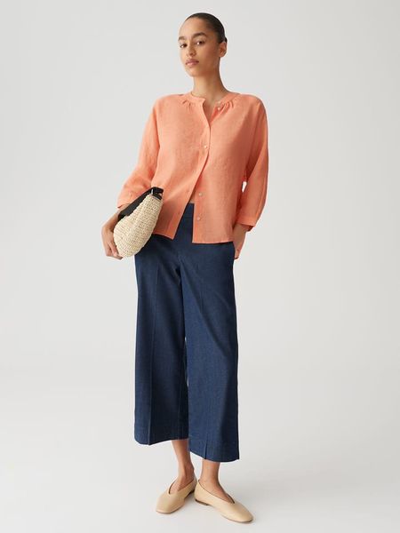 OPUS Bluzka "Fabell" w kolorze pomarańczowym rozmiar: 44. Pomarańczowe bluzki damskie Opus, bez wzorów, bez kołnierzyka, bez ramiączek. Za 141.95 zł.