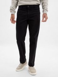 Selected spodnie chino - SHL196-Straight Harry Mężczyźni Bawełna czarny, 28-32. Czarne spodnie materiałowe męskie Selected, bez wzorów, z bawełny. Za 139.95 zł.