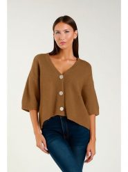 Tamba Kardigan w kolorze jasnobrązowym rozmiar: 36/38. Brązowe kardigany damskie Tamba, bez wzorów, z wełny. Za 184.02 zł.