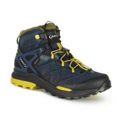 Buty turystyczne męskie AKU Rocket Mid DFS GTX. Czarne buty trekkingowe męskie Aku, bez zapięcia, trekkingowe. Za 739.99 zł.
