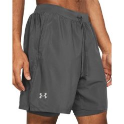 Under Armour LAUNCH 7 2-IN-1 SHORTS Spodenki męskie. Szare szorty sportowe męskie Under Armour, m, z dzianiny, do biegania. Za 146.99 zł.