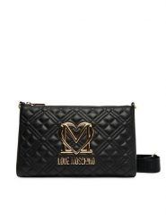 LOVE MOSCHINO Torebka JC4300PP1NK1200A Czarny. Czarne listonoszki damskie Love Moschino, bez wzorów, ze skóry, bez dodatków. Za 799.99 zł.