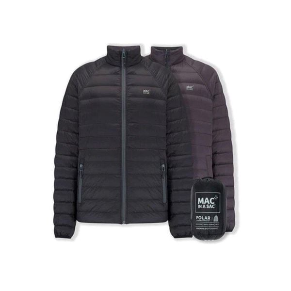 Kurtka puchowa Mac In A Sac. Czarne kurtki męskie Mac In A Sac, l, bez wzorów, z materiału, klasyczne, bez kaptura. Za 476.00 zł.