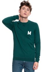 MUSTANG Emil C Jumper MĘSKI SWETER KLASYCZNY DEEP TEAL 1008650 6433. Swetry męskie Mustang, m, bez wzorów, bez kołnierzyka. W wyprzedaży za 69.99 zł.