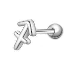 Glanzstücke München Piercing Sterling Silber Kolczyki 1 ct Damski. Szare kolczyki damskie Glanzstücke München, srebrne. Za 110.49 zł.