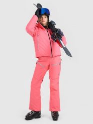 4F Spodnie narciarskie membrana 15000 damskie - różowe M. Czerwone spodnie materiałowe damskie 4f, bez wzorów, z materiału. Za 799.99 zł.