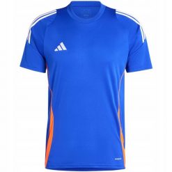 Męska koszulka piłkarska adidas Tiro 24 Jersey. Brązowe t-shirty sportowe męskie Adidas, m, z jersey, bez ramiączek, na fitness i siłownię. Za 85.99 zł.