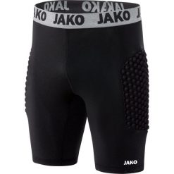 Spodenki bramkarskie Jako. Czarne szorty męskie Jako, bez wzorów, z materiału. Za 139.43 zł.