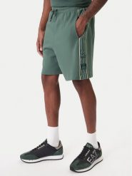 EA7 Emporio Armani Szorty sportowe 7M001501 AF12660 U7260 Zielony Regular Fit. Zielone szorty męskie EA7 Emporio Armani, m, z bawełny. Za 449.99 zł.