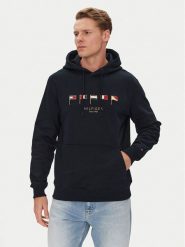 Tommy Hilfiger Bluza Multi Flags MW0MW38666 Granatowy Regular Fit. Niebieskie bluzy bez kaptura męskie Tommy Hilfiger, l, z bawełny. Za 429.99 zł.