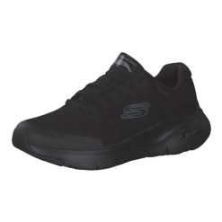 Buty sportowe Sneakersy męskie, Arch Fit. Czarne buty sportowe na co dzień męskie Skechers, bez zapięcia, trekkingowe. Za 399.99 zł.