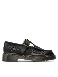 Dr. Martens Półbuty Adrian T Bar 31622001 Czarny. Czarne półbuty damskie Dr. Martens, bez wzorów, ze skóry, bez obcasa, na płaskiej podeszwie. Za 529.99 zł.