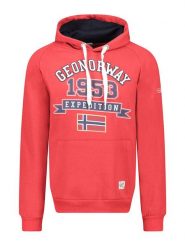 Geographical Norway Bluza "Gollegio" w kolorze czerwonym rozmiar: XXL. Czerwone bluzy z kapturem męskie Geographical Norway, xxl. Za 122.96 zł.