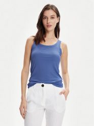 Marella Top Eddy 2413941074 Niebieski Slim Fit. Niebieskie topy damskie Marella, s, bez wzorów, z wiskozy, bez ramiączek. Za 499.99 zł.