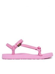 Teva Sandały Original Universal Slim 1150110 Różowy. Czerwone sandały damskie Teva, bez wzorów, z materiału, bez obcasa, na płaskiej podeszwie. Za 299.99 zł.