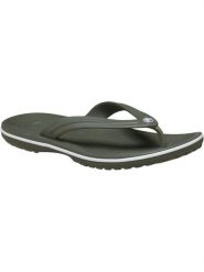 Japonki Dla Dorosłych Crocs Crocband 11033 Flip. Białe klapki damskie Crocs, z materiału. Za 169.99 zł.