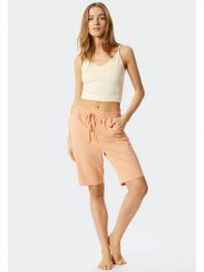 Schiesser Koszulka piżamowa w kolorze kremowym rozmiar: L. Brązowe piżamy damskie Schiesser, l, bez wzorów, prążkowane, bez ramiączek. Za 35.10 zł.