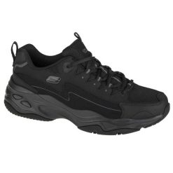 Buty sportowe Sneakersy męskie, Skechers D'Lites 4.0. Czarne buty sportowe na co dzień męskie Skechers, bez zapięcia. Za 379.99 zł.