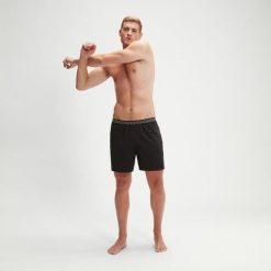 Spodenki Speedo Hyperboom Band 16" Watershort - Czarne - Rozmiar Xl. Czarne szorty męskie Speedo, bez wzorów. Za 188.46 zł.