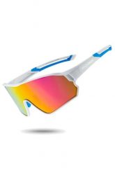 Okulary rowerowe Bikeline 10134. Białe okulary przeciwsłoneczne męskie ROCKBROS, z kauczuku. Za 70.99 zł.