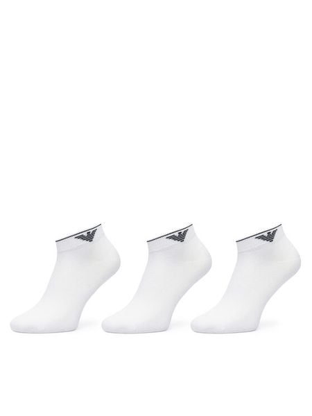 EA7 Emporio Armani Skarpety krótkie EW000584 AF25644 U1131 Biały. Białe skarpetki damskie EA7 Emporio Armani, bez wzorów, z bawełny. Za 114.99 zł.