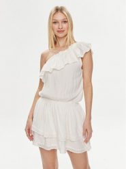 Melissa Odabash Sukienka letnia Debbie CR Biały Regular Fit. Białe sukienki damskie Melissa Odabash, na lato, xs, bez wzorów, z wiskozy, bez kołnierzyka, bez ramiączek. Za 819.99 zł.