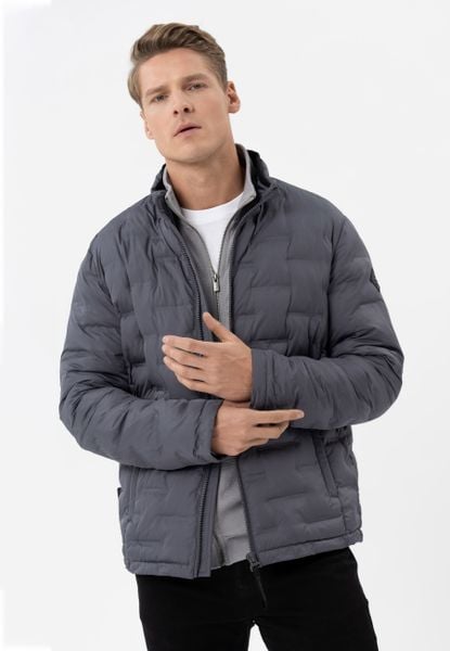 Pikowana kurtka J-LUSIO. Szare kurtki męskie Volcano, m, bez wzorów, z materiału, bez kaptura. Za 329.99 zł.