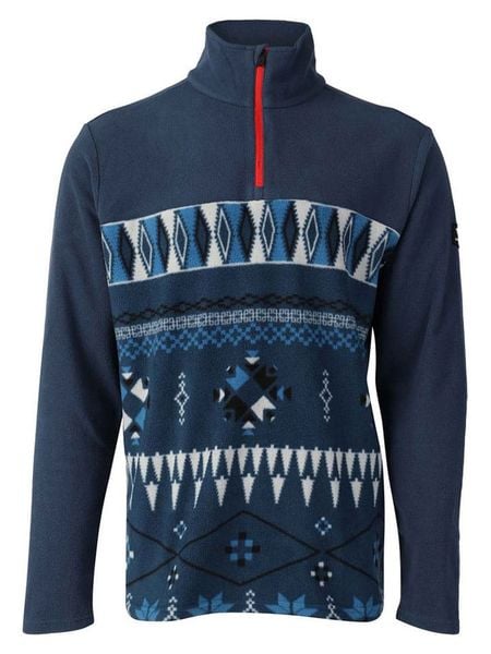 Brunotti Bluza polarowa "Pedro" w kolorze granatowym rozmiar: XL. Niebieskie bluzy bez kaptura męskie BRUNOTTI, xl, z polaru. Za 108.74 zł.