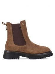 MEXX Sztyblety MX/004C-WB Brązowy. Brązowe botki damskie Mexx, ze skóry, bez obcasa, na płaskiej podeszwie, bez zapięcia. Za 349.99 zł.