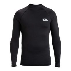 Koszulka surfingowa z długim rękawem UPF 50 dla Mężczyzn EVERYDAY Czarny. Czarne koszulki męskie z długim rękawem Quiksilver, m, z elastanu. Za 159.99 zł.