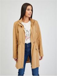 Orsay Parka w kolorze jasnobrązowym rozmiar: 38. Brązowe parki damskie ORSAY, bez wzorów. Za 91.77 zł.