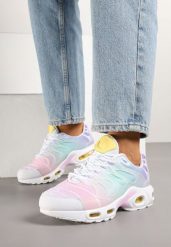 Biało-Różowe Buty Sportowe Sneakersy Ozdobione Tłoczeniem Zolzivia. Białe buty sportowe na co dzień damskie Born2be, z aplikacjami, z jeansu. Za 119.99 zł.