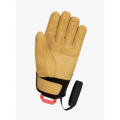 Rękawiczki damskie Salewa Ortles AM Leather Gloves. Czarne rękawiczki damskie Salewa, bez wzorów. W wyprzedaży za 353.60 zł.