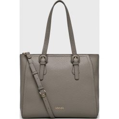 Liu Jo - Torebka. Szare shopper bag damskie Liu Jo, bez wzorów, z materiału, na ramię, duże, bez dodatków. W wyprzedaży za 399.90 zł.