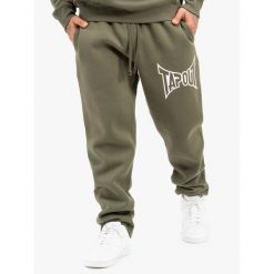 Spodnie dresowe klasyczne Tapout Basic. Białe spodnie dresowe męskie TAPOUT, bez wzorów, z dresówki, eleganckie. Za 188.00 zł.