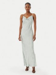 Calvin Klein Sukienka letnia LV044F011G Zielony jasny Regular Fit. Zielone sukienki damskie CALVIN KLEIN, na lato, xs, bez wzorów, z wiskozy, bez kołnierzyka, bez ramiączek. Za 749.99 zł.