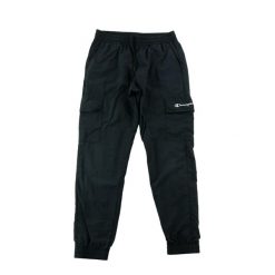 Second life - Spodnie męskie cargo Champion - Jak nowy. Czarne spodnie materiałowe męskie CHAMPION, bez wzorów, z materiału, sportowe. Za 151.98 zł.