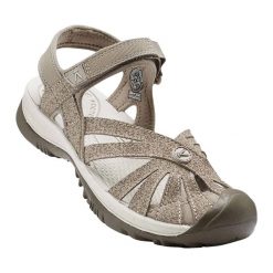 Sandały trekkingowe damskie KEEN Rose. Brązowe obuwie trekkingowe damskie Keen, bez wzorów, bez obcasa. W wyprzedaży za 349.00 zł.
