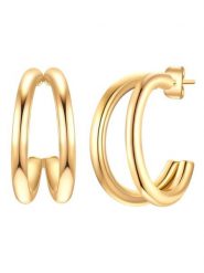 Eastside NY Pozłacane kolczyki-półkreole rozmiar: onesize. Żółte kolczyki damskie Eastside NY, pozłacane. Za 39.99 zł.