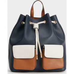 Parfois - Plecak. Niebieskie plecaki damskie Parfois, bez wzorów, z materiału. Za 149.90 zł.