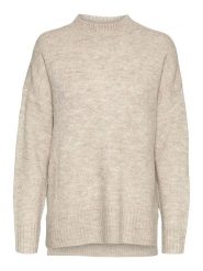 Vero Moda Sweter "Lefile" w kolorze beżowym rozmiar: L. Brązowe golfy damskie Vero Moda, l, bez wzorów, bez ramiączek. Za 103.45 zł.