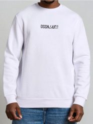 Bluza crewneck z napisem - biały. Białe bluzy bez kaptura męskie Sinsay, l. Za 39.99 zł.