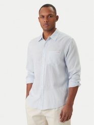 Calvin Klein Jeans Koszula LV04RF121G Błękitny Regular Fit. Niebieskie koszule męskie Calvin Klein Jeans, l, bez wzorów, z jeansu, bez kołnierzyka, bez ramiączek. Za 409.99 zł.