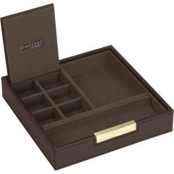Pudełko na spinki i zegarki Stackers pojedyncze brązowo-khaki. Brązowe zegarki męskie Stackers. Za 146.00 zł.